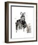 Zebra I-Philippe Debongnie-Framed Art Print