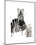 Zebra I-Philippe Debongnie-Mounted Art Print