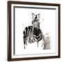 Zebra I-Philippe Debongnie-Framed Giclee Print