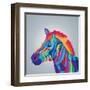 Zebra Icon. Animal and Art Design. Graphic-Jemastock-Framed Art Print