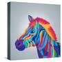 Zebra Icon. Animal and Art Design. Graphic-Jemastock-Stretched Canvas