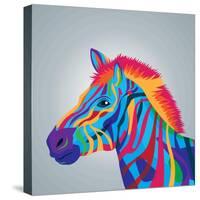 Zebra Icon. Animal and Art Design. Graphic-Jemastock-Stretched Canvas