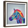 Zebra Icon. Animal and Art Design. Graphic-Jemastock-Framed Art Print