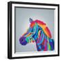 Zebra Icon. Animal and Art Design. Graphic-Jemastock-Framed Art Print