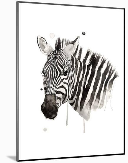 Zebra II-Philippe Debongnie-Mounted Art Print
