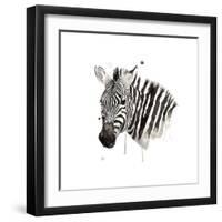 Zebra II-Philippe Debongnie-Framed Giclee Print