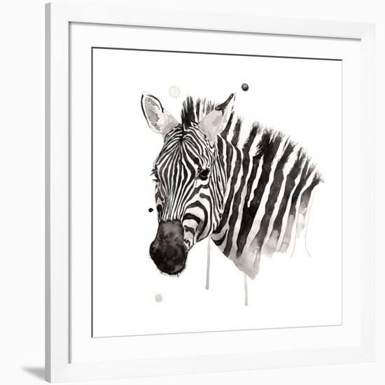 Zebra II-Philippe Debongnie-Framed Giclee Print