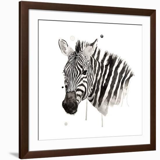 Zebra II-Philippe Debongnie-Framed Giclee Print