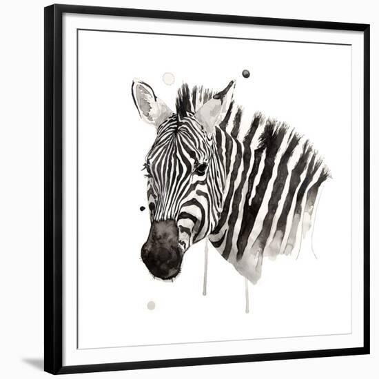 Zebra II-Philippe Debongnie-Framed Giclee Print