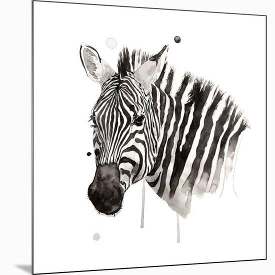 Zebra II-Philippe Debongnie-Mounted Giclee Print