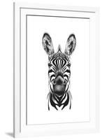 Zebra Illustration-Incado-Framed Art Print