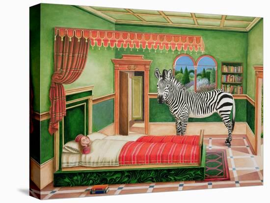 Zebra in a Bedroom, 1996-Anthony Southcombe-Stretched Canvas