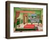 Zebra in a Bedroom, 1996-Anthony Southcombe-Framed Giclee Print