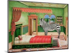 Zebra in a Bedroom, 1996-Anthony Southcombe-Mounted Giclee Print