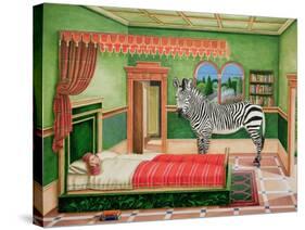 Zebra in a Bedroom, 1996-Anthony Southcombe-Stretched Canvas