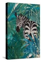 Zebra in the Jungle 1-Sarah Manovski-Stretched Canvas