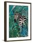 Zebra in the Jungle 2-Sarah Manovski-Framed Giclee Print