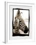 Zebra in the Mirror 2-Theo Westenberger-Framed Photographic Print