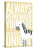 Zebra - Infant Sentiment - Yellow-Lantern Press-Stretched Canvas