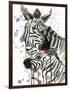 Zebra Kiss-Jin Jing-Framed Art Print