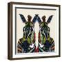 Zebra Love Ivory-Sharon Turner-Framed Art Print