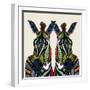 Zebra Love Ivory-Sharon Turner-Framed Art Print