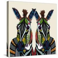 Zebra Love Ivory-Sharon Turner-Stretched Canvas