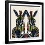 Zebra Love Ivory-Sharon Turner-Framed Art Print