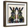 Zebra Love Ivory-Sharon Turner-Framed Art Print