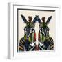 Zebra Love Ivory-Sharon Turner-Framed Art Print