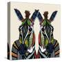 Zebra Love Ivory-Sharon Turner-Stretched Canvas