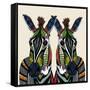 Zebra Love Ivory-Sharon Turner-Framed Stretched Canvas