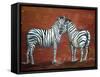 Zebra Love-Megan Aroon Duncanson-Framed Stretched Canvas