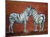 Zebra Love-Megan Aroon Duncanson-Mounted Art Print