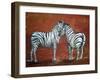 Zebra Love-Megan Aroon Duncanson-Framed Art Print