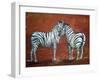 Zebra Love-Megan Aroon Duncanson-Framed Art Print