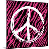 Zebra Peace-Louise Carey-Mounted Art Print