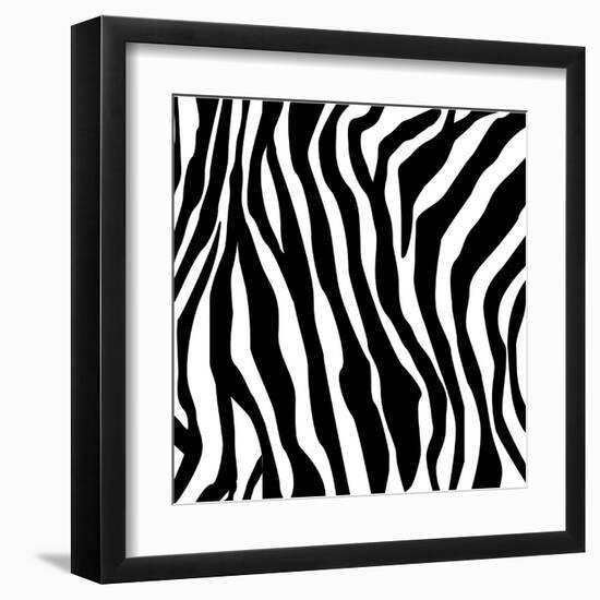 Zebra Print-sjgh-Framed Art Print