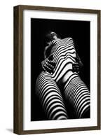 Zebra Shadow-Mikhail Faletkin-Framed Photographic Print