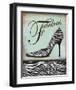 Zebra Shoe-Todd Williams-Framed Art Print