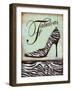 Zebra Shoe-Todd Williams-Framed Art Print