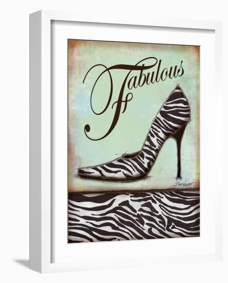Zebra Shoe-Todd Williams-Framed Art Print