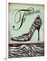 Zebra Shoe-Todd Williams-Framed Art Print