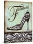 Zebra Shoe-Todd Williams-Stretched Canvas