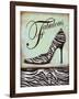 Zebra Shoe-Todd Williams-Framed Art Print