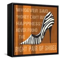 Zebra Shoe-Sylvia Murray-Framed Stretched Canvas