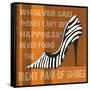 Zebra Shoe-Sylvia Murray-Framed Stretched Canvas