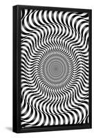 Zebra Stripe Optical Illusion-Trends International-Framed Poster