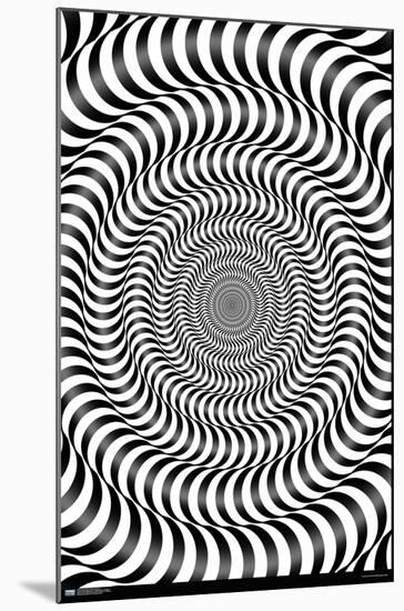 Zebra Stripe Optical Illusion-Trends International-Mounted Poster
