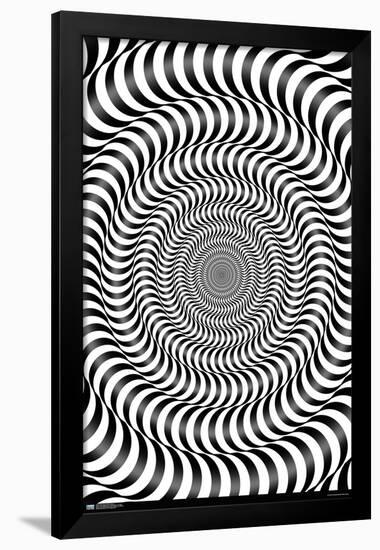 Zebra Stripe Optical Illusion-Trends International-Framed Poster